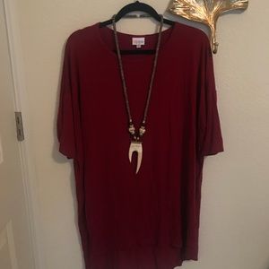 LulaRoe Irma Tunic- Maroon